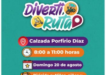 Invita Gobierno del Estado a disfrutar de la DivertiRuta este 20 de agosto