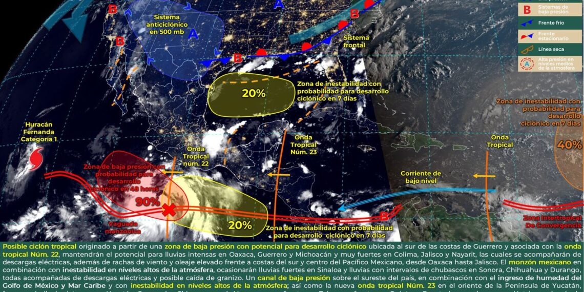 Se esperan lluvias de intensidad variable en Oaxaca