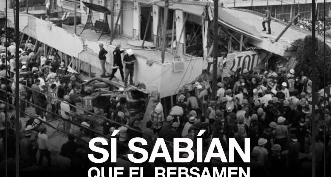 DENUNCIA PRI “NEGLIGENCIA CRIMINAL” DE CLAUDIA SHEINBAUM EN DERRUMBE DEL COLEGIO RÉBSAMEN