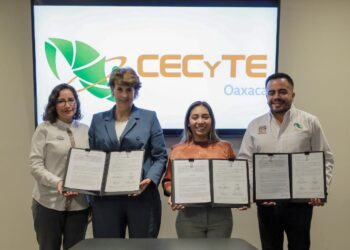 Cecyteo y Grand Fiesta Americana Oaxaca signan convenio para beneficiar el Sistema de Educación Dual