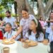 Ofrecen alimentación nutritiva al alumnado de la primaria Benito Juárez de Santa Rosa Panzacola