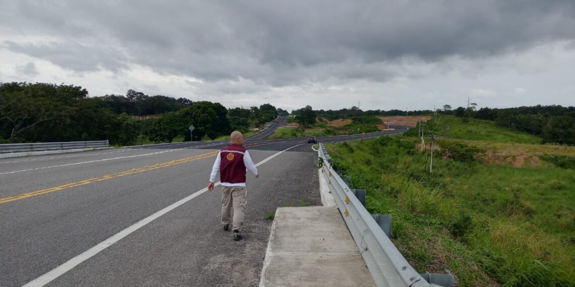 Supervisa Protección Civil tramos carreteros del Corredor Interoceánico del Istmo de Tehuantepec