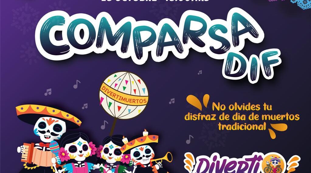 Invita DIF Oaxaca a la comparsa Diverti Muertos, llenos de vida, este sábado 28 de octubre