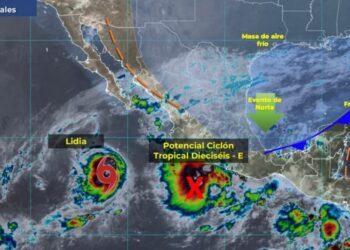 Advierten por lluvias muy fuertes y tormentas intensas en la Costa; lluvias muy fuertes en la Sierra Sur y Mixteca