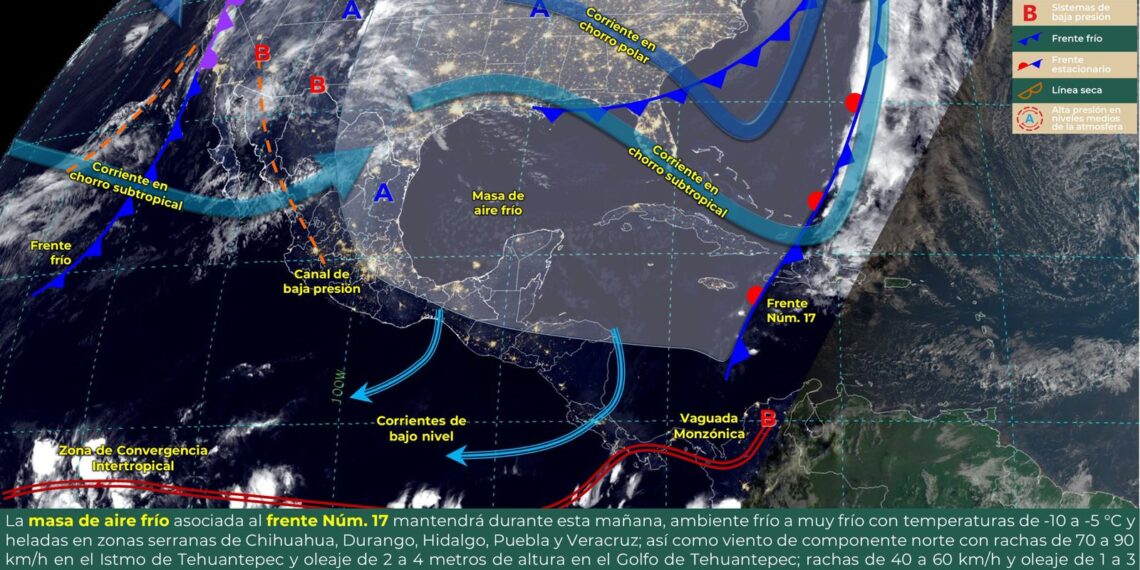 Continúan las bajas temperaturas y evento de norte en el estado
