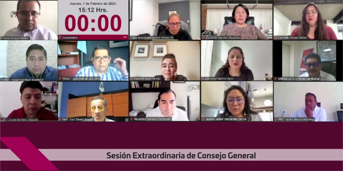 IEEPCO aprueba acuerdos relacionados al PREP para las elecciones Oaxaca 2024