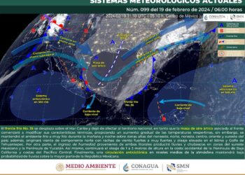 Frente frío 35 comenzará a debilitarse y dejará de tener efectos en el estado de Oaxaca