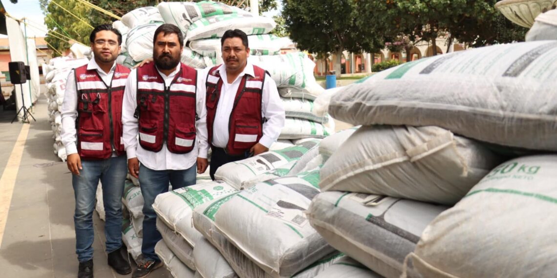 Con el programa Abasto Seguro de Maíz Sefader beneficia a 153 productores y productoras de San Pablo Huixtepec